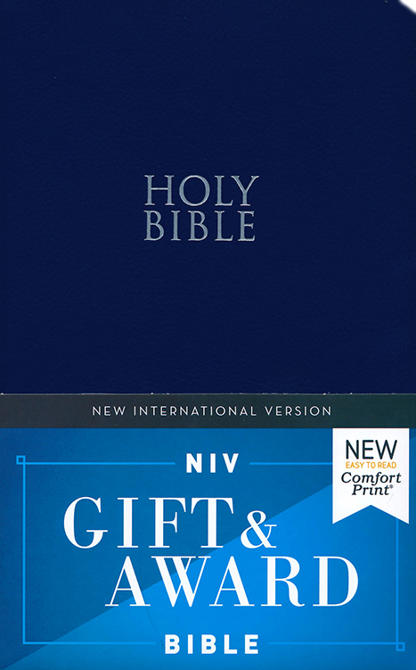 NIV Gift & Award Bible (Comfort Print, Blue Leather-Look)