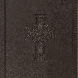 ESV Large Print Value Thinline Bible (Olive, Celtic Cross Design Trutone)
