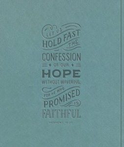 ESV Large Print Value Thinline Bible (Paris Sky, Hebrews 10:23 Design Trutone)